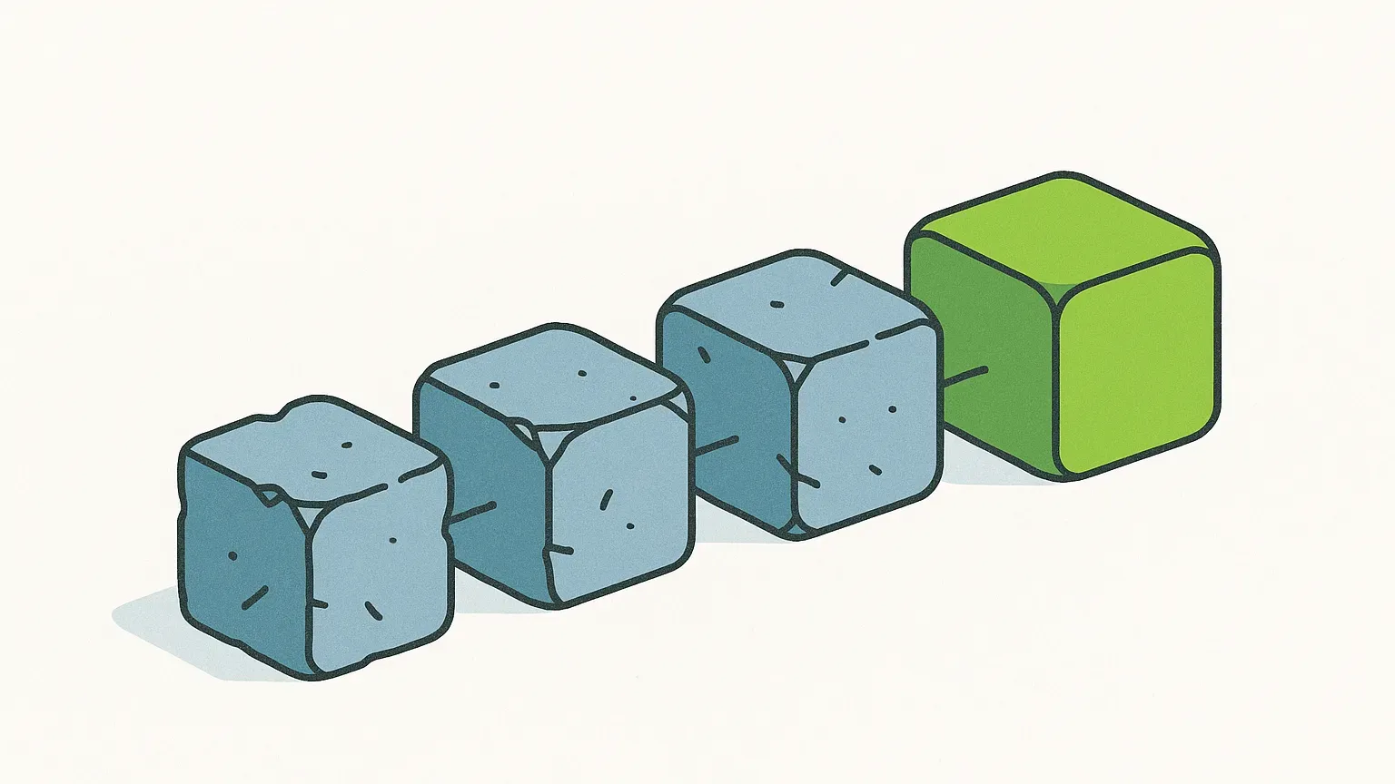 Getting to a usable result by iterating, not by asking once.