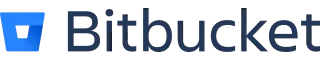 

"Bitbucket: Graphic symbol+No. in electric blue &
